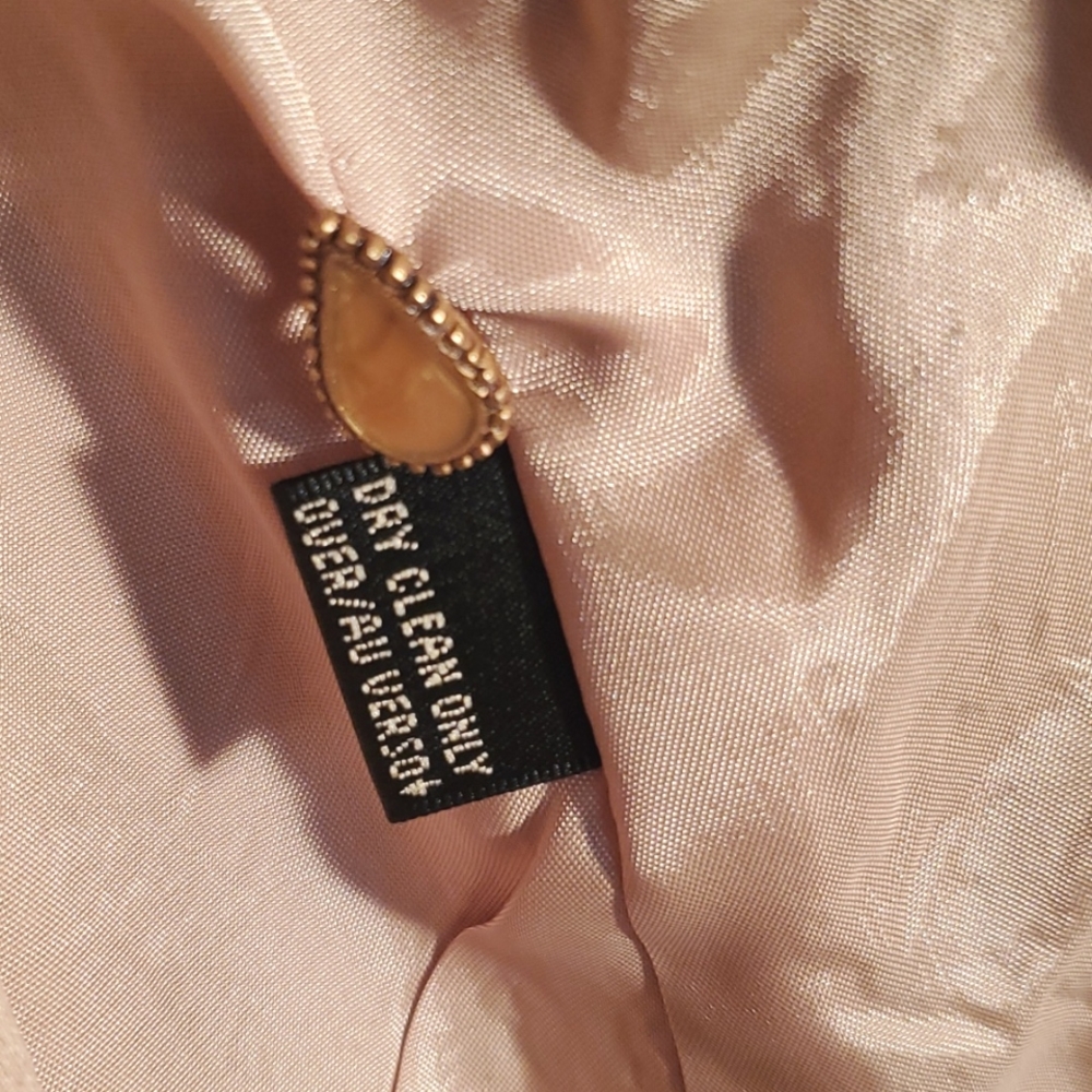 ⭐️DANA BUCHMAN GOLD ORNATE JACKET SILK  ⭐️ SIZE 12 EXCELLENT  CONDITION - Picture 6 of 6